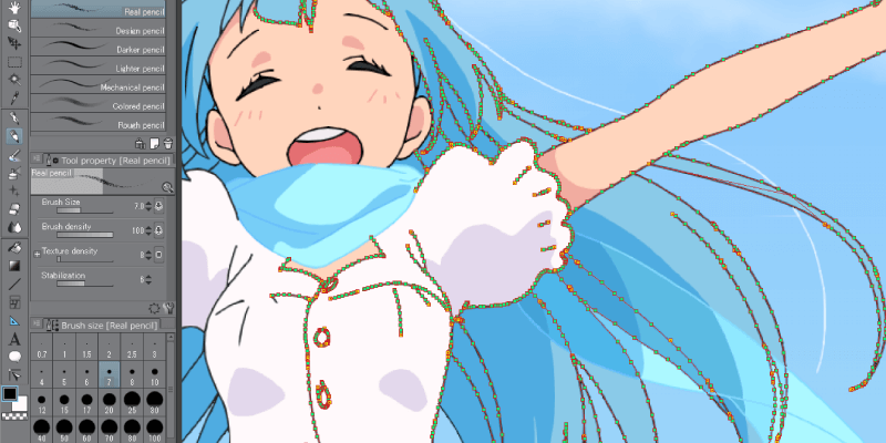自由的向量線條 - Clip Studio Paint 功能