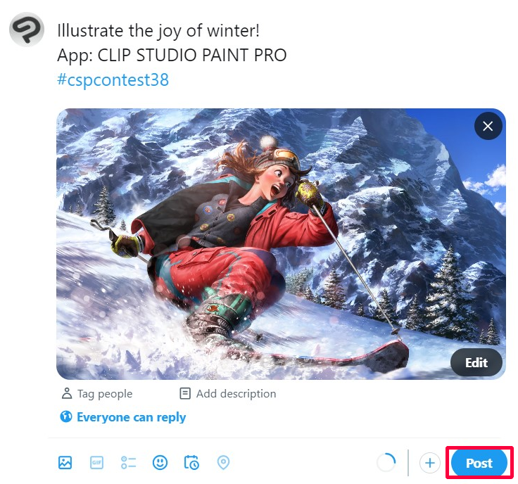 How to Apply Example of Twitter entry
