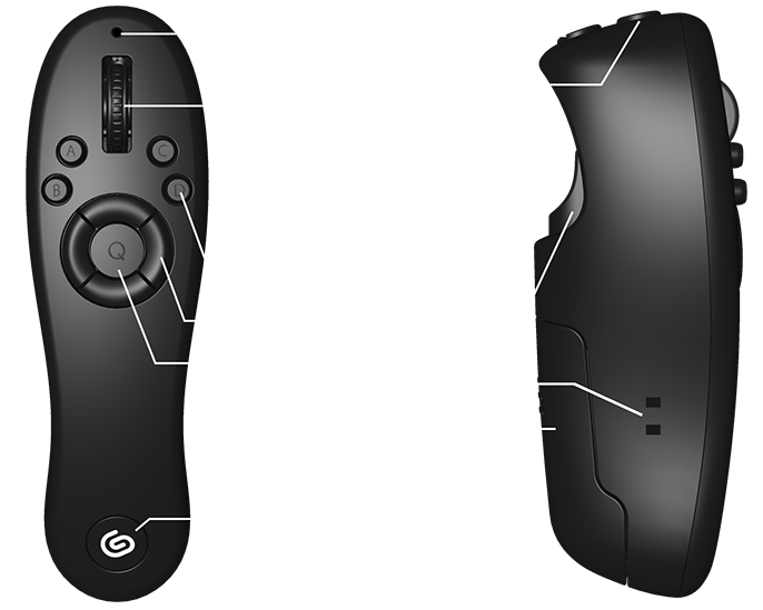 CLIPSTUDIO TABMATE設定解説②。＋ボタン、－ボタン、上、押、下、左、右、Aボタン、Bボタン、Cボタン、Dボタン、Qボタン、トリガーボタン、クリップスタジオボタン、電池パック、炭酸電池ｘ３使用